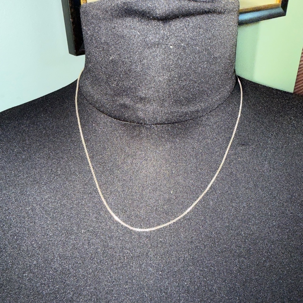 Silver Box Chain Necklace
